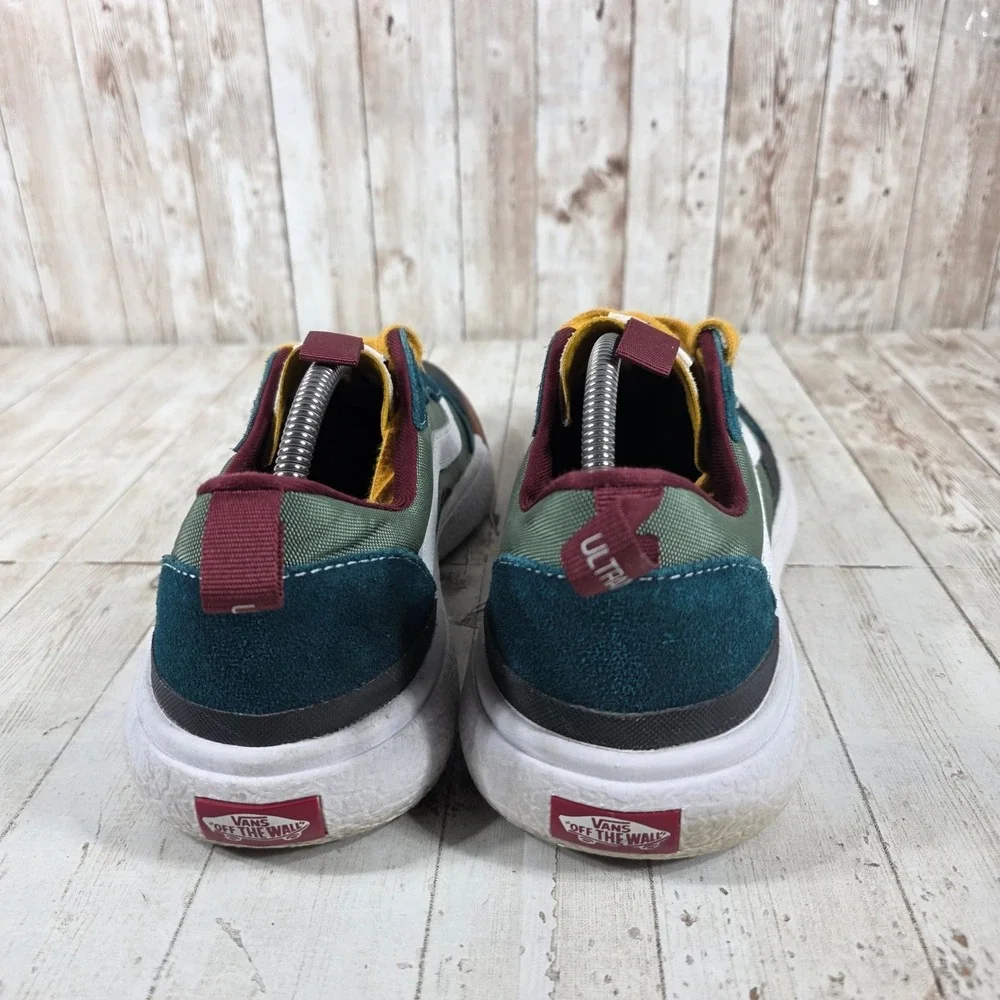 Vans UltraRange EXO Mens 10.5 Teal Green Burgundy Multi Color Low Top Sneakers